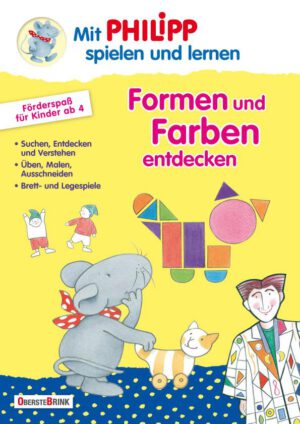 Das PHILIPP Förderheft Formen und Farben entdecken hilft Ihrem Kind den Umgang mit Formen und Farben zu lernen